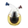 thumbnail image 2 of Cheers.US 280ml Clear Glass Olive Oil and Vinegar Dispenser Cruet Bottles Double Pourer Spout Stoppers for Cooking,A Beautiful Addition to Any Kitchen and Dinnerware, 2 of 7