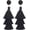Black, variant on Tassel Earrings Layered Tiered Linear Drop Fashion Trending Earrings