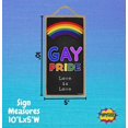 thumbnail image 2 of Popfizzy Gay Pride Sign, Pride Room Decor, Funny LGBTQ+ Pride Gifts, Rainbow Pride Decorations, Pride Love, Gay Wall Decor, Gay Gift, LGBT Pride Art, Rainbow Pride Swag, Gay Pride Home Decor 5x10, 2 of 7
