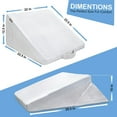 thumbnail image 4 of ONDEKT Wedge Pillow for Sleeping Multipurpose Pillows with Cooling Gel Memory Foam Top, White, 4 of 9