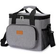 thumbnail image 1 of Bolsa térmica de 15 l, bolsa de picnic, bolsa de almuerzo, bolsa aislada, exterior plegable, 1 of 5