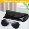 thumbnail image 2 of Glasses Case Set - PU Leather Sunglasses Storage Bag with Cleaning Cloth and Screwdriver, 2 of 5