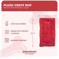 thumbnail image 2 of GFDYREE Comfort Pet Dog Crate Mat and Nap Pad, Large-Maroon/Charcoal, 2 of 6
