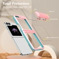 thumbnail image 4 of for Samsung Galaxy Z Flip 5 Case, for Samsung Galaxy Z Flip 5 Case Crystal Clear & Not-Yellowing Slim Miltary Shockproof Protective Phone Case for Galaxy Z Flip 5, Pink, 4 of 5