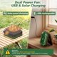 thumbnail image 5 of Ventilador de camping DESHIMAO con energía solar de 10000 mAh, recargable por USB, 5 of 8