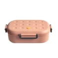 thumbnail image 2 of Thermal Lunch Boxs Food Storage Container Portable Stackable Bento Box Insulated Stainless Steel for Travel Work Hot Meals Beige (5In X 4In), 2 of 7