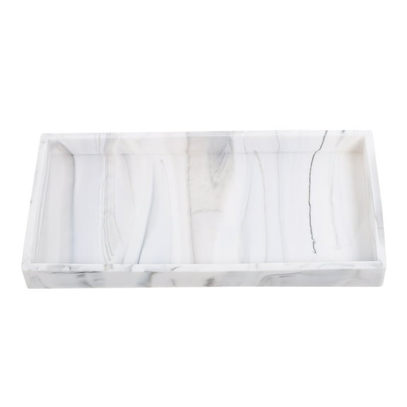 Milisten Bathroom Silicone Tray with Storage, Water-Resistant Organizer for Countertops and Sinks, 1 Piece