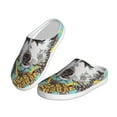thumbnail image 2 of Kdxio Husky With Dreamcatcher Women's Men's Slippers Plush Slip-On House Slipper for Winter Indoor Soft Cushion Non-slip Fluffy Slides Slippers-13, 2 of 7