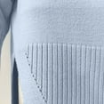 thumbnail image 7 of Womens High O-Neck Sweater Solid Loose-Fit Knit Pullover Winter Casual Long Sleeve Tops, 7 of 7