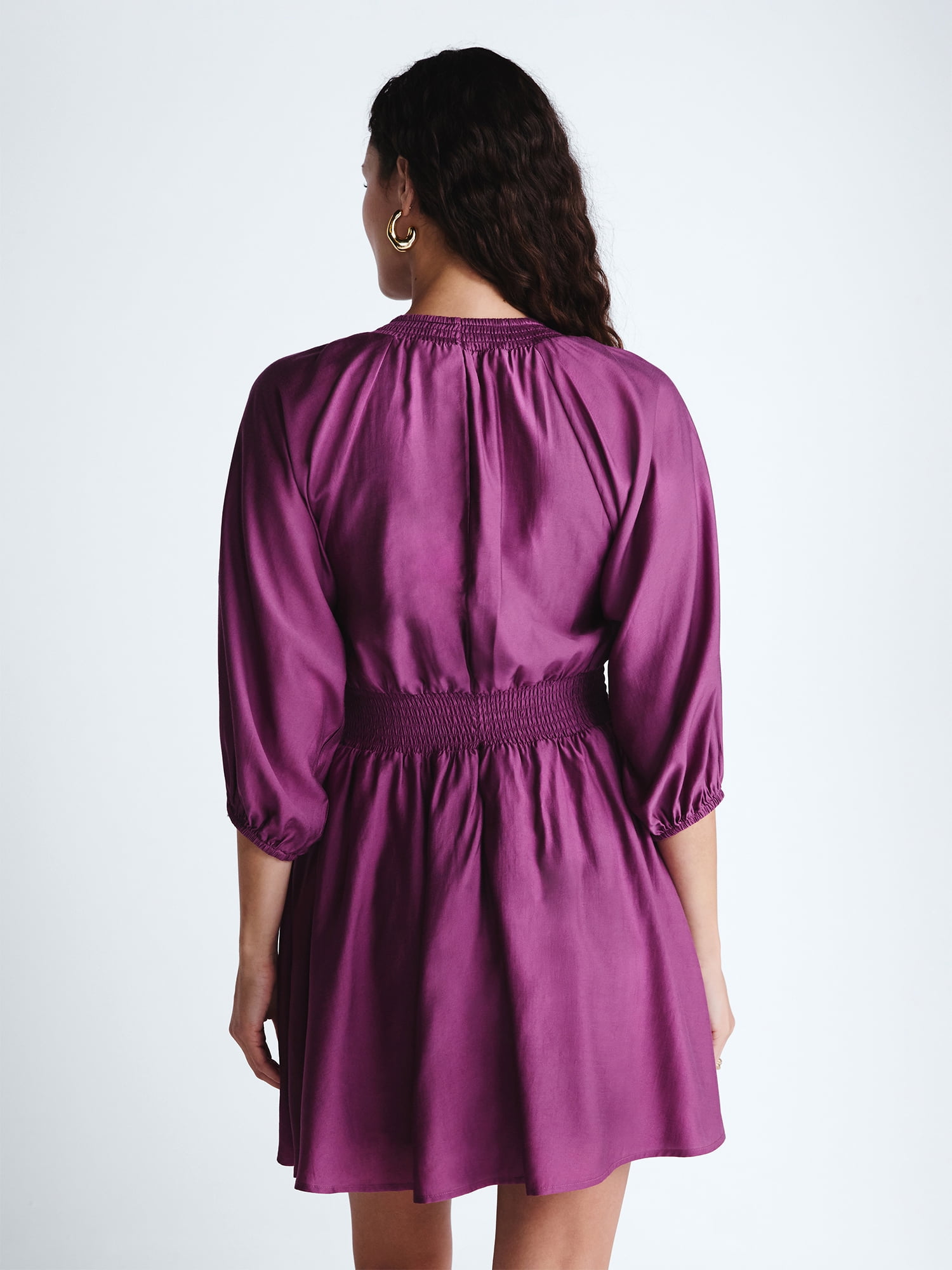 Scoop Women's and Women's Plus Mini Raglan Dress, Sizes XS-4X