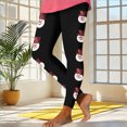 thumbnail image 5 of Ninixx Womens Christmas Funny Printed Leggings High Waisted Stretch Full Length Yoga Pants Holiday Casual Workout Pants, 5 of 8