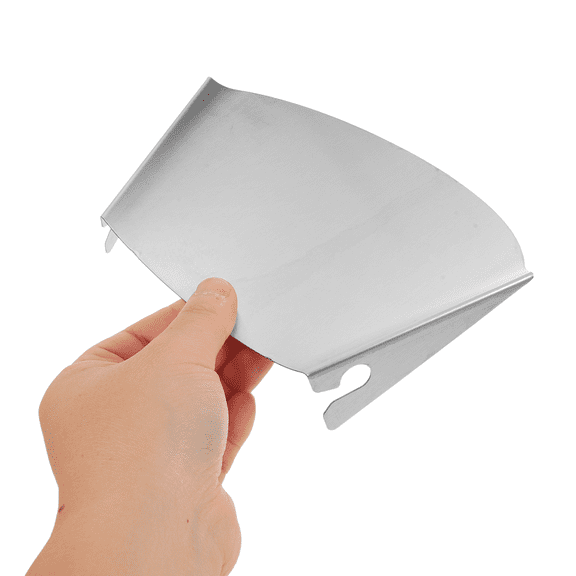 OUNONA Plated Silver Stainless Steel Bowl Chute Accessory for Stand Mixer with Easy Clean Design