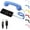 Blue, variant on Retro Phone Handset for iPhone & Android, Vintage 90s Style Cell Phone Receiver with Microphone & 3.5mm Connection, Photo Prop