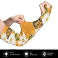 thumbnail image 3 of Gaeub White Floral and Butterflies Cooling Sleeves for Women, Arm Sleeves, UV Sun Protection Sleeve to Cover with Silicone Anti-Slip, 3 of 8