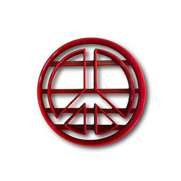 Peace Symbol Cookie Cutter (3 inches)- Fast Shipping - Sharp Edges - Exceptional Quality