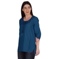 thumbnail image 4 of Moomaya Plain Cotton Tunic Kurti For Women Schiffli Embroidered Summer Top, 4 of 8