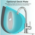thumbnail image 2 of Dura Faucet 14.5” Streamline Gooseneck Water Faucet Single Lever RV Kitchen Sink Faucet, Chrome, 2 of 9