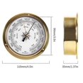 thumbnail image 5 of Clock, Wall Mounted Tester Copper Shell Marine For Weather Station, Wall Hanging Boat Using Clock, 115mm, 5 of 5