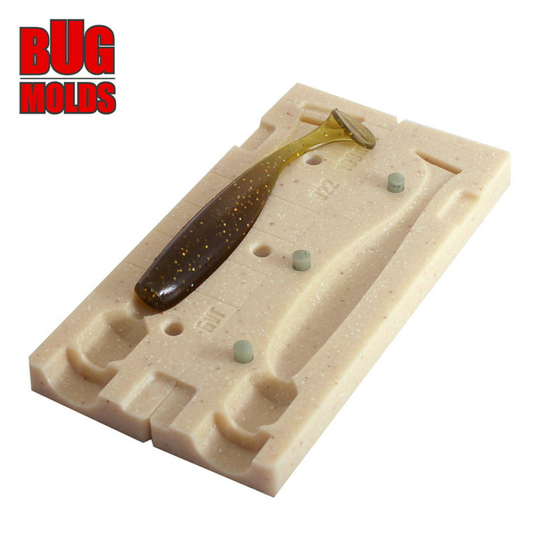 Fishing soft bait mold EasyShiner 4 inch model ID V22 - Artificial Stone  Fishing Injection Molds