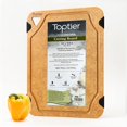 thumbnail image 1 of Tabla de cortar pequeña Toptier 29 x 24 cm antideslizante, libre de BPA, 1 of 7