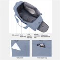thumbnail image 3 of Mochila con bolsa de viaje | Combo de mochila de bolso multifuncional | Poliéster impermeable | Gran capacidad 50x25x29cm | Separación en seco y húmedo | Equipaje deportivo ligero de fitness |, 3 of 6