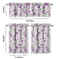 thumbnail image 6 of Kitchen Curtains and Valance Set 36 Inch Tier Pioneer Colorful Floral 3 Pieces Set Dining Room Small Curtain Drapes Cafe Curtains Valance for Home Decor Rod Pocket, 6 of 6
