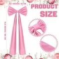 thumbnail image 2 of Guvpev 6FT Christmas Bows - Extra Large Pink Velvet Bows for Christmas Tree Decor, Giant Xmas Tree Toppers Bows for Home, Windows, Wall, Mantel, Birthday, Wedding, Valentine's Day Party Decorations, 2 of 12
