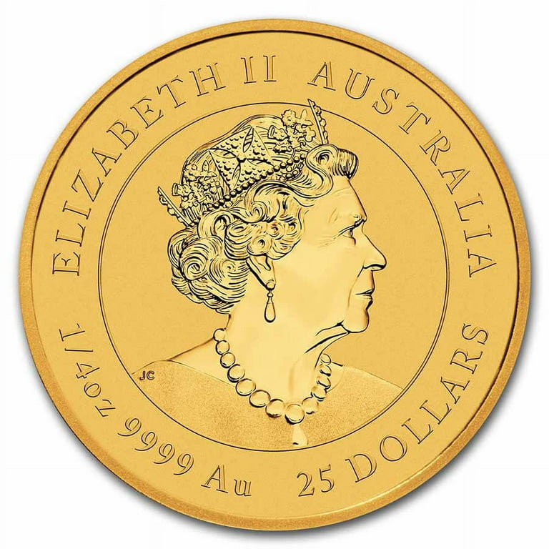 2022 Australia 1/4 Ounce Gold Lunar Tiger BU (Series III 2022 Australia 1/4 Ounce Gold Lunar Tiger BU (Series III