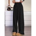 thumbnail image 4 of Women Sweatpants Baggy Wide Leg Pants Lounge Comfy Palazzo Joggers with Pockets Black XL, 4 of 6