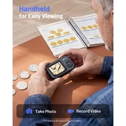 TOMLOV Digital Microscope Handheld Adjustable Focus Coin Microscope 2.4 IPS Screen Magnifying Glass Jewelry Loupe