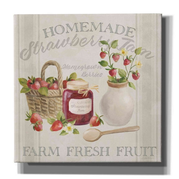 Epic Graffiti 'Homemade Happiness III' by Silvia Vassileva, Canvas Wall Art, 26"x26"