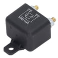 thumbnail image 2 of TICFOX Relé De Arranque Del Vehículo, Solenoide De Arranque 100A, Bobina De Latón De 4 Pines, Carcasa De PC De Alta Potencia, Relé De Cortacésped Para Automóvil DC24V, 2 of 14