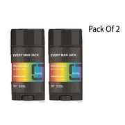 Every Man Jack Pride Essentials - Grooming Essentials with Clean Ingredients & Incredible Scents - Deodorant 3 Oz (Pack Of 2)