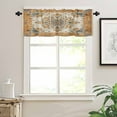 thumbnail image 2 of Burnt Orange Boho Kitchen Valances for Windows 42x12 Inch Kitchen Curtains Valances Rod Pocket Southwestern Ethnic Geometric Bathroom Window Valances for Window Treatment Decor, 2 of 6