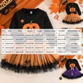 thumbnail image 3 of mgoYE Toddler Girl Halloween Clothes Long Sleeve Pullover Sweatshirt and Tutu Skirt 2 Piece Outfits 18 24M 3t 4t 5t Kids Clothing Set Party Dress(Yellow,4-5 Years), 3 of 9