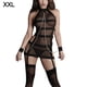 thumbnail image 1 of Lencería sexy de malla para mujer Mini vestido Perspectiva Ropa de dormir Regalo de ropa de dormir, XXL Kearding  XX000160-04, 1 of 7