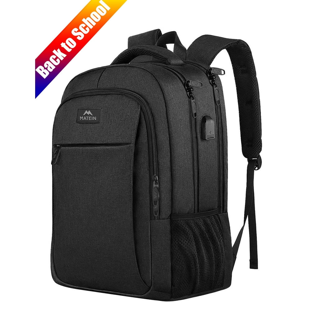 Matein 15.6 Inch Laptop Backpack with Usb Charging Port for Men Womens
