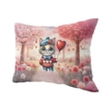 thumbnail image 2 of Happy Valentine’s Day Adorable Manx Kitten Holding Heart Balloon Pillow Cushion Double Sided Cat Lover Kitten Owner Gifts Throw Pillow - 00030, 2 of 4