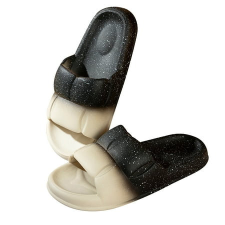 

Hoshose Indoor Slippers Star Type Summer Couple Sandals Women s Shoes With Gradient Color Black