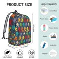 thumbnail image 5 of Colorful Bigfoot Pattern Backpack for School,Schoolbag with Adjustable Shoulder Straps & Padded Back,15.7"x11.8"x5.5", 5 of 5