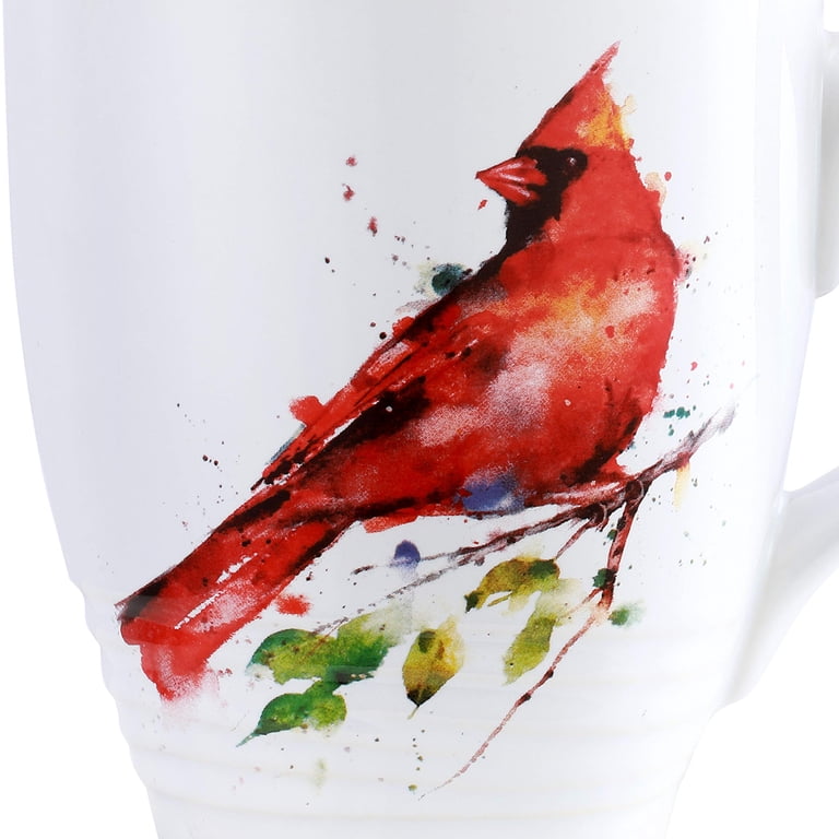 DEMDACO Dean Crouser Spring Cardinal Watercolor Yellow 16 Ounce Glossy  Ceramic Stoneware Bird Mug with Easy Grip Handle - Walmart.com