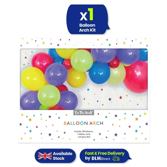 Balloon Arch Kit Multicoloured 50 pcs Latex Balloon Garland 2m Party