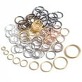 thumbnail image 2 of U8MO Gold/Silver/Bronze/Black Metal Jump Rings Split Rings 4/5/6/7/8/10/12/14/16mm-Gold-10mm (100pcs), 2 of 4