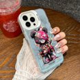 thumbnail image 3 of Case for IPHONE11 12 Color Silver Laser 3PROMAX 14PRO 15 15PRO Personality Anti-drop 15PROMAX Tide Cool Bear Mobile Phone Case, 3 of 5