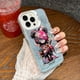 thumbnail image 3 of Case for IPHONE11 12 Color Silver Laser 3PROMAX 14PRO 15 15PRO Personality Anti-drop 15PROMAX Tide Cool Bear Mobile Phone Case, 3 of 5
