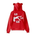 thumbnail image 2 of Nidal Wonder Go Go Go Cat Ear Hoodie Women Long Sleeve Sweatshirt Pullover Clothes, 2 of 3