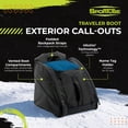 thumbnail image 2 of Sportube Traveler Boot Bag, 45L Ski & Snowboard Gear Backpack for Travel, Azure, 2 of 8