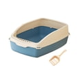 thumbnail image 3 of Caja de Arena para Gatos jinwen de Lados Altos a Prueba de Salpicaduras Azul, 3 of 8