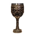 thumbnail image 3 of Vaso de vino Macarena acero inoxidable Vintage Medieval marrón para decoración de boda, 3 of 8