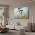 thumbnail image 3 of Abstract Art Modern Decorative Painting One Men And Two Women Portraits Framed Canvas Poster Bedroom Decor Sports Landscape Office Room Decor Gift,Frame-style,24x36inch(60x90cm), 3 of 8